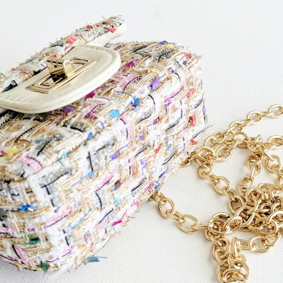 Handbags - Tiny Tweed Shoulder Bag